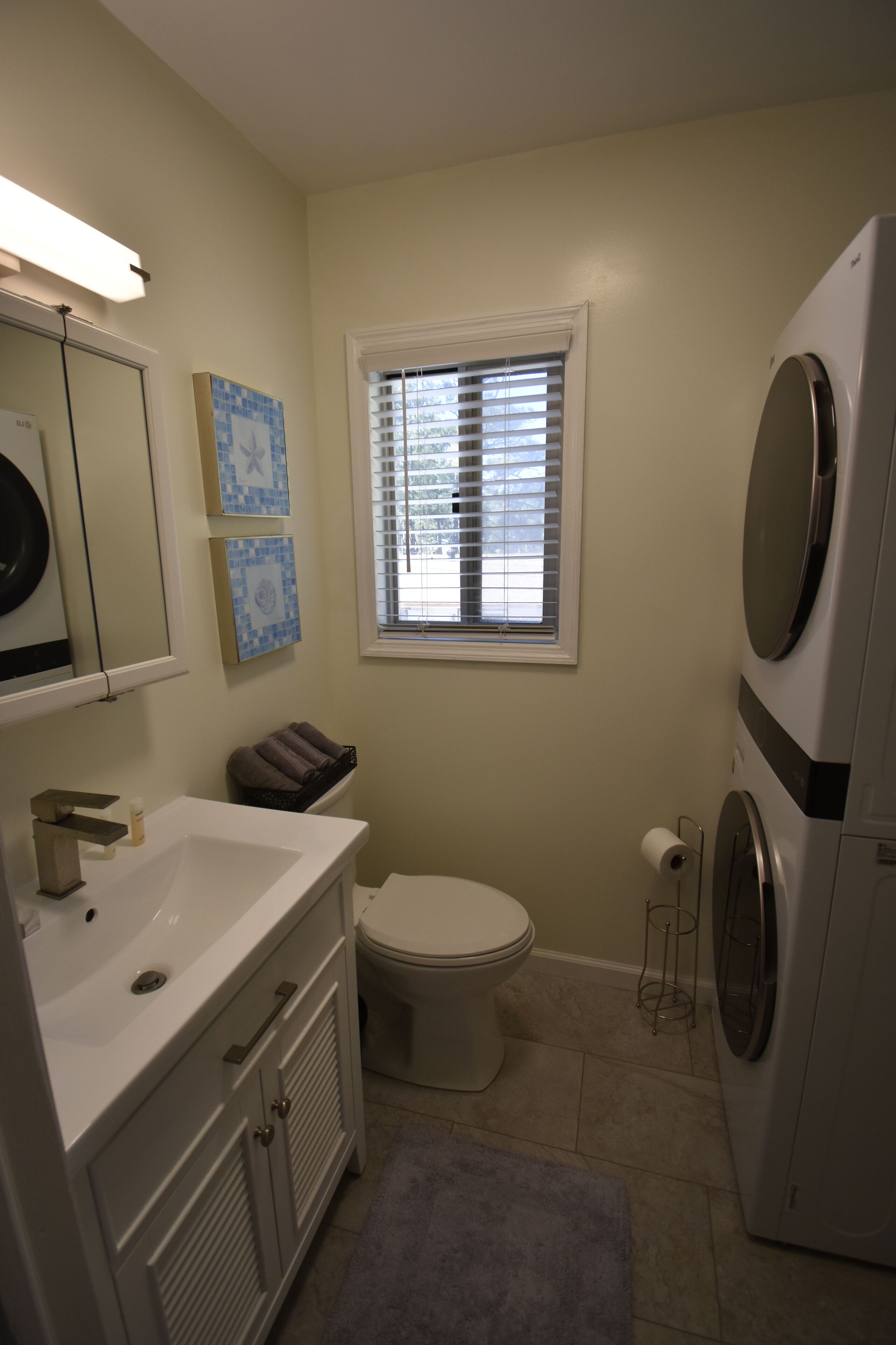 Dusche, Handtücher, Seife, Shampoo