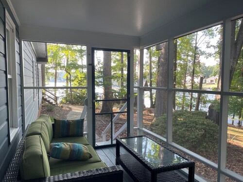 Spacious lakefront home with one of the best lots on all of Lake Norman.