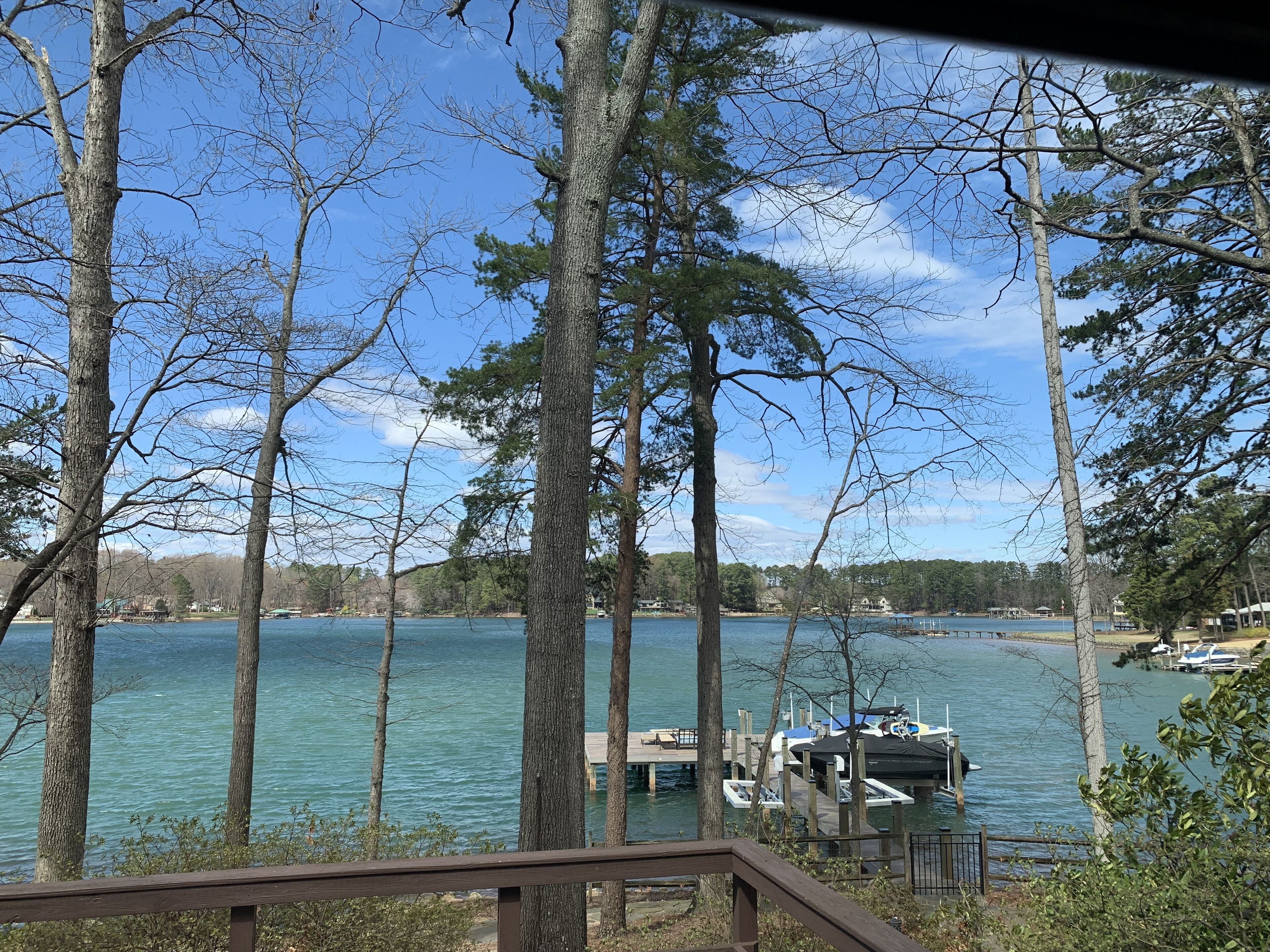 Spacious lake house with main channel views right in the middle of Lake Norman. 
