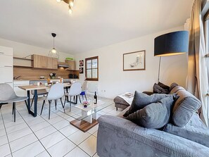 TV, fireplace, table football