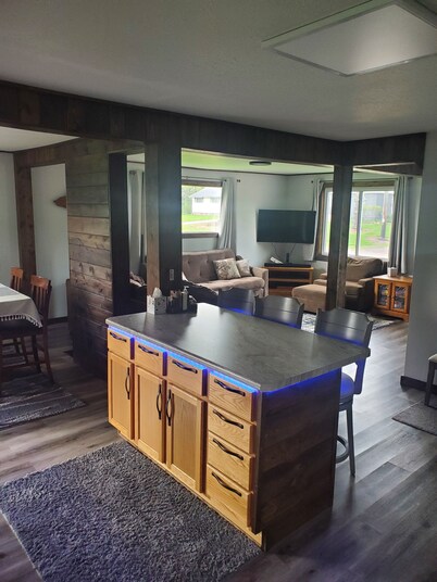 Recently remodeled home, across street from Michigan Snowmobile/ORV Trail #2!