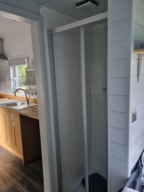 Interior - Glamping Hut - Riverview 3 (Welshpool)