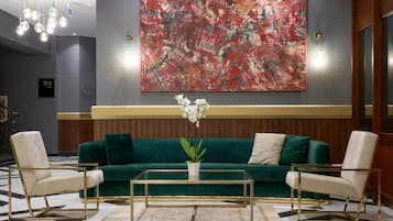 Sittområde i lobbyn