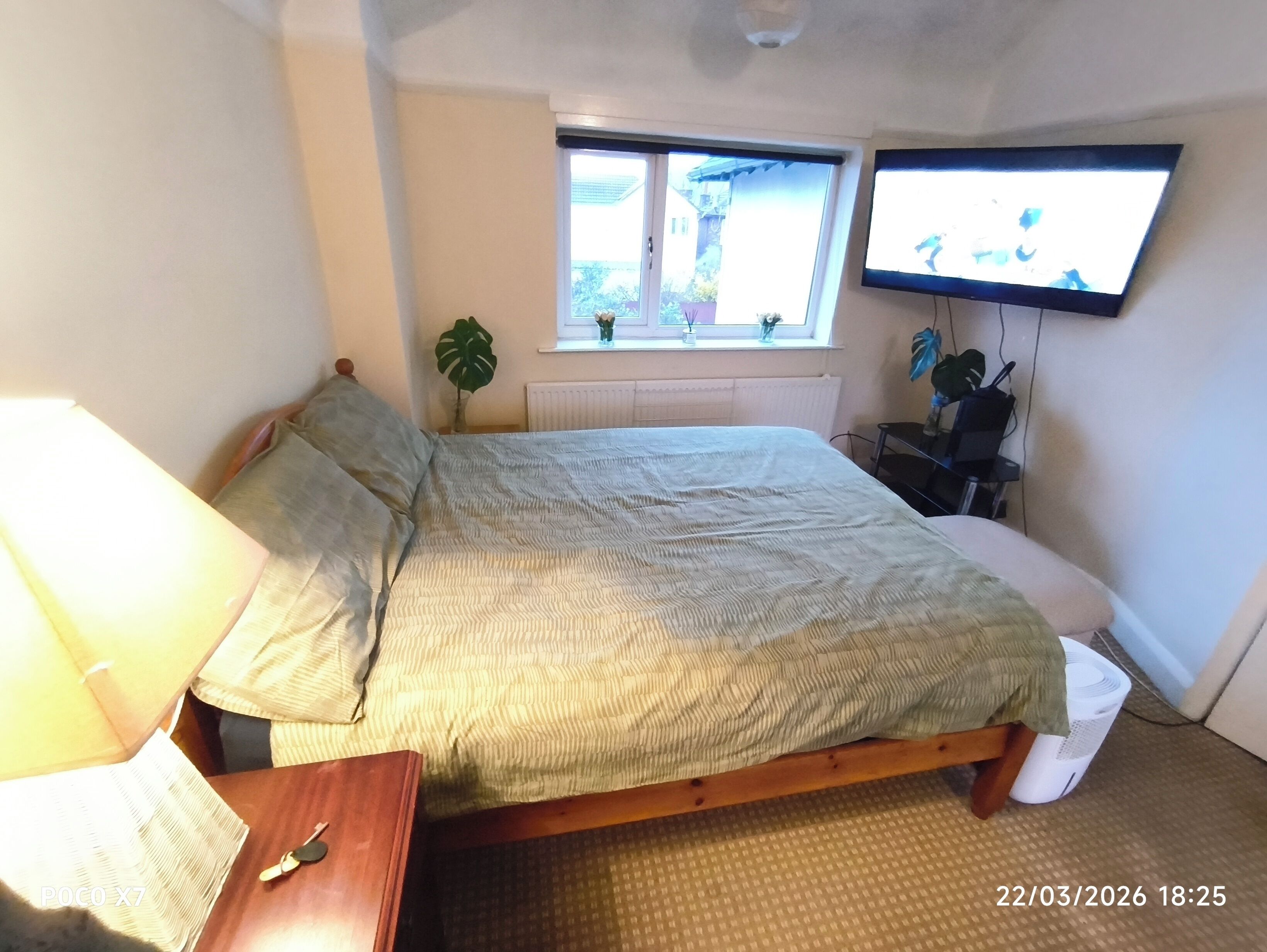 Memory-foam beds, blackout curtains, iron/ironing board, free WiFi