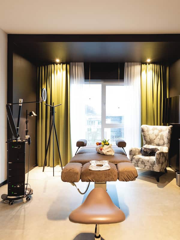 Steam room, body treatments, sports massages, body scrubs, facials