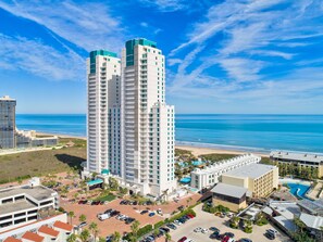Enjoy access to the ocean from this high-rise hotel, situated adjacent to the beach.