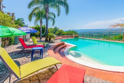 Vacation home "HOUSE with POOL" hub between Catania and Syracuse loft open space 