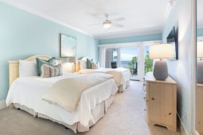 2 bedrooms, iron/ironing board, free WiFi, bed sheets - Oceanfront, 4th Floor, Updated, Open Plan & Super Stylish (Hilton Head Island)