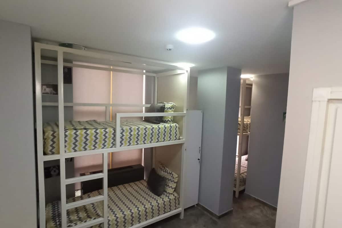 Basic Quadruple Room, Mixed Dorm | Desk, soundproofing, WiFi (free), bed sheets