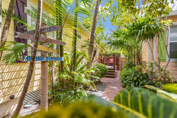 Exterior detail - SUGAR PALM SUITE ~ Adult Only, Cozy 1 BR, 1 Ba w/ Kitchen and Community Pool! (Key West)