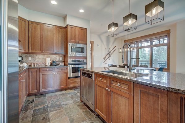 Condo, 3 Bedrooms | Private kitchen | Oven, coffee/tea maker - Luxurious 3 Br In River Run Village With Ski-in Out, No Cleaning Fee 3 Bedroom Condo by RedAwning (Keystone)