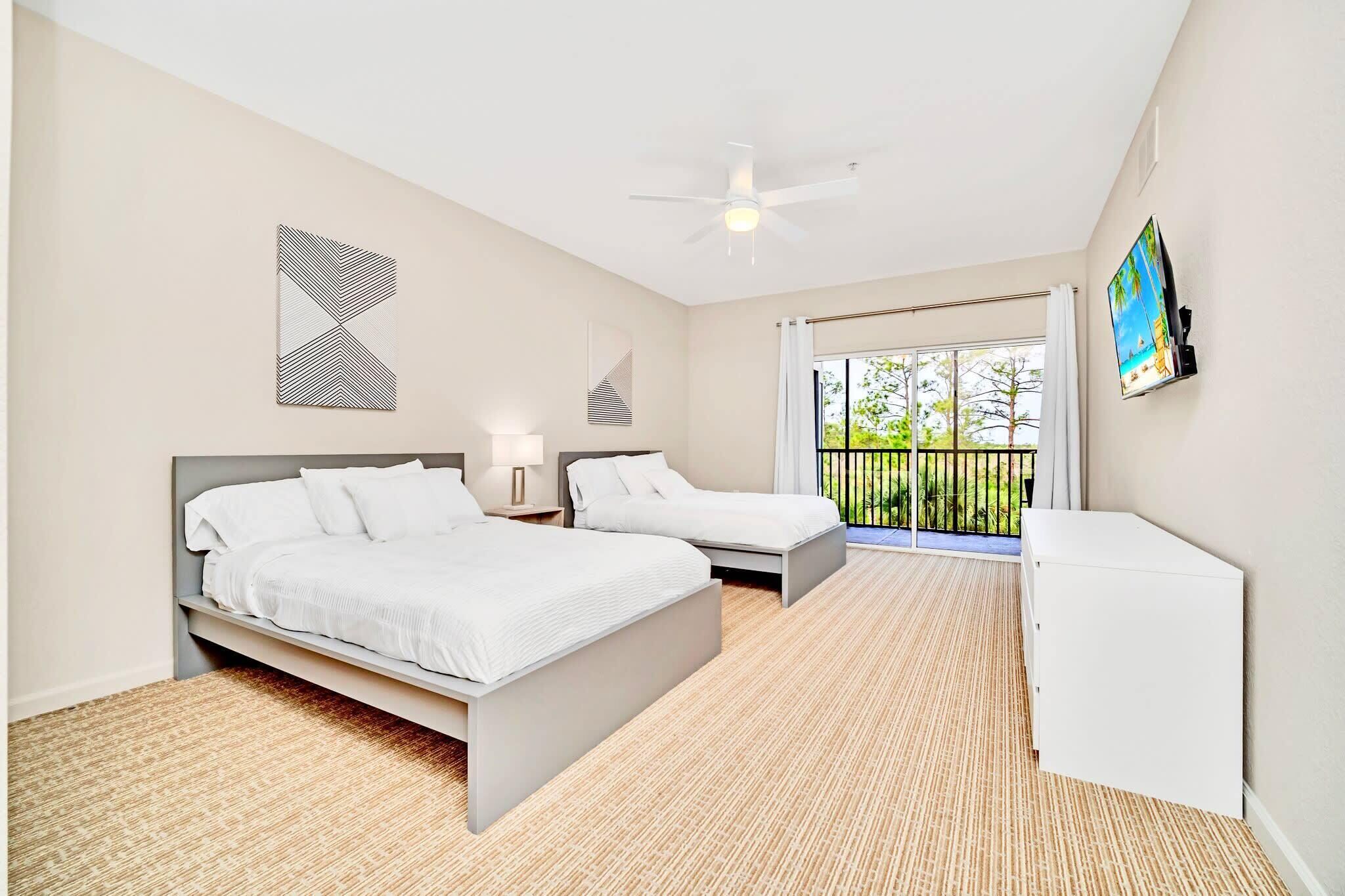 2 habitaciones, tabla de planchar con plancha, wifi y ropa de cama 