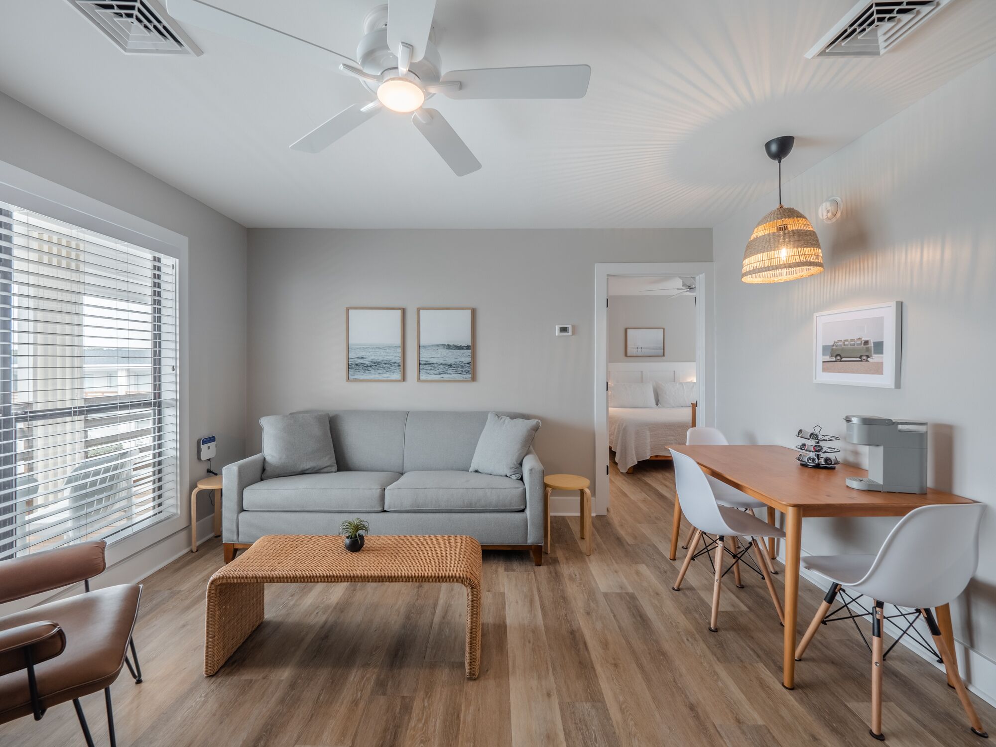 The Beach House at Oak Island 203: 1BR Apartment King + QSS