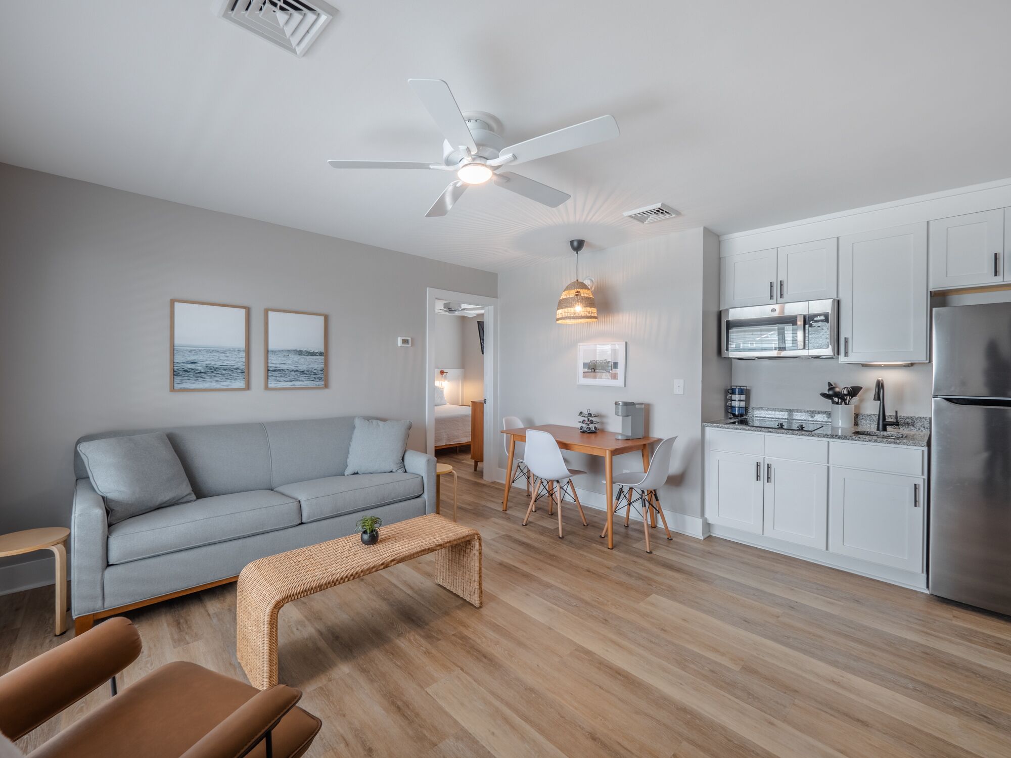 The Beach House at Oak Island 203: 1BR Apartment King + QSS