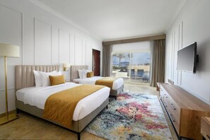 In-room safe, iron/ironing board, free WiFi, bed sheets - Elgalala Aqua Park (Ataqah)