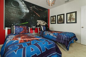 6 bedrooms, iron/ironing board, travel crib, WiFi