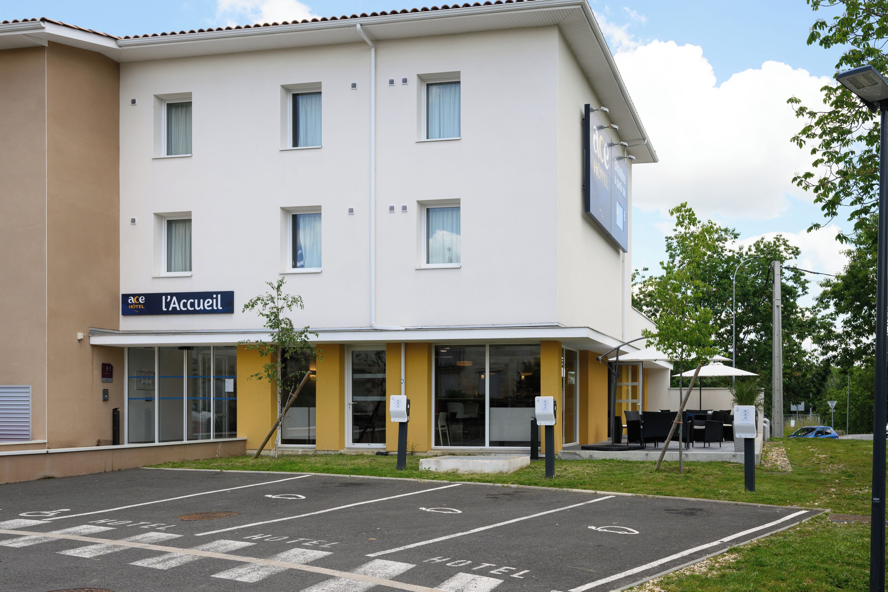 Façade de l’hébergement