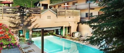 Indoor pool, outdoor pool