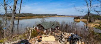 Bright Lake Cabin w/ Hot Tub, Rockers & Water Slide on Douglas Lake