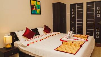 Individually decorated, individually furnished, desk, laptop workspace