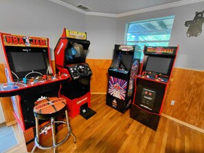 Games room - Spacious 4BR Smoky Mountain Cabin ~ Summer Retreat, Jacuzzi Tub, & Arcade (Gatlinburg)