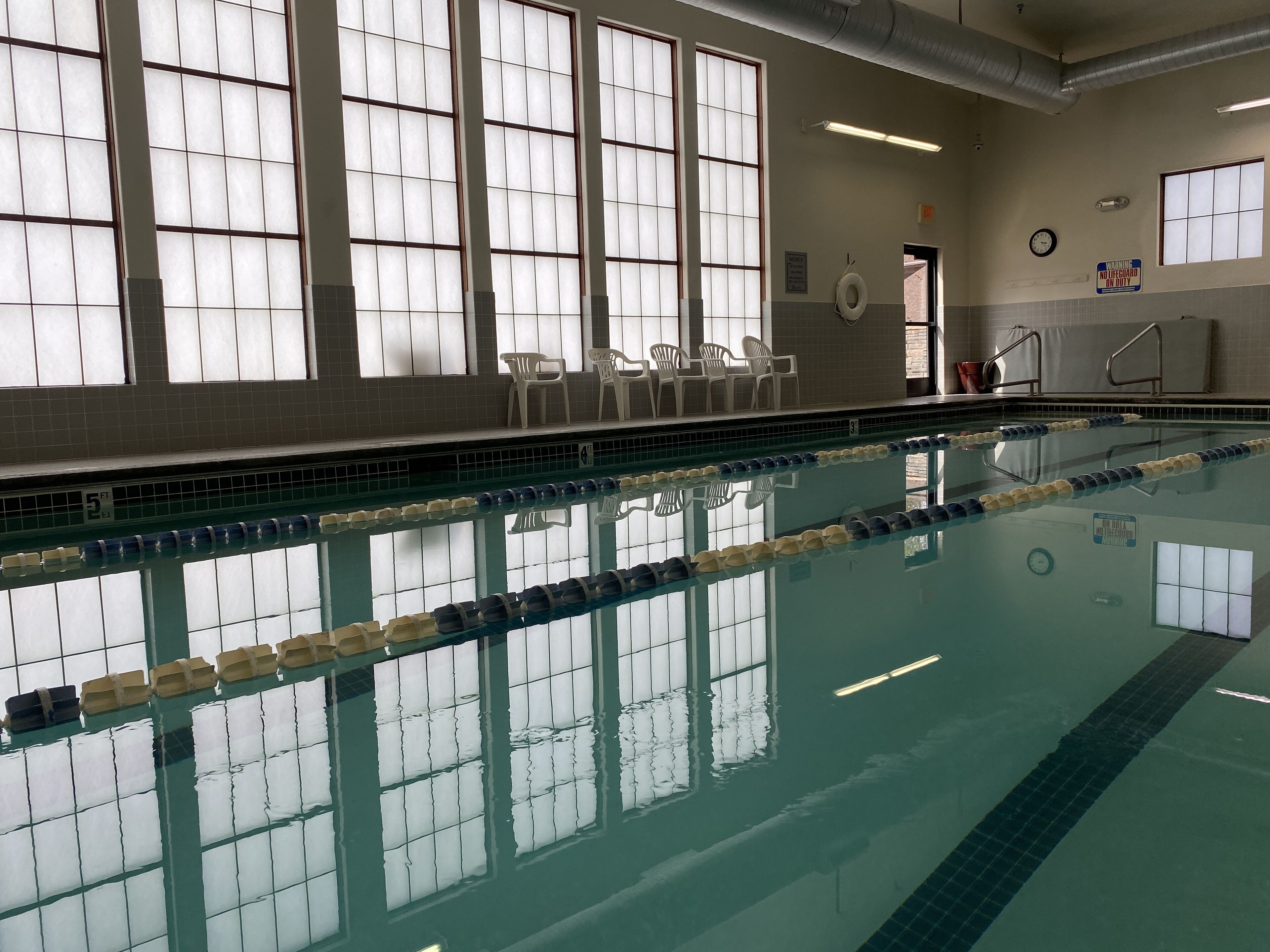 Indoor pool, outdoor pool