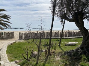 On the beach