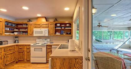 Twin Oaks Retreat  by Chatuge Home Concierge<br> Lakefront  w/ Pvt Covered Dock, fire pit, ping pong, shuffle board, water carpet