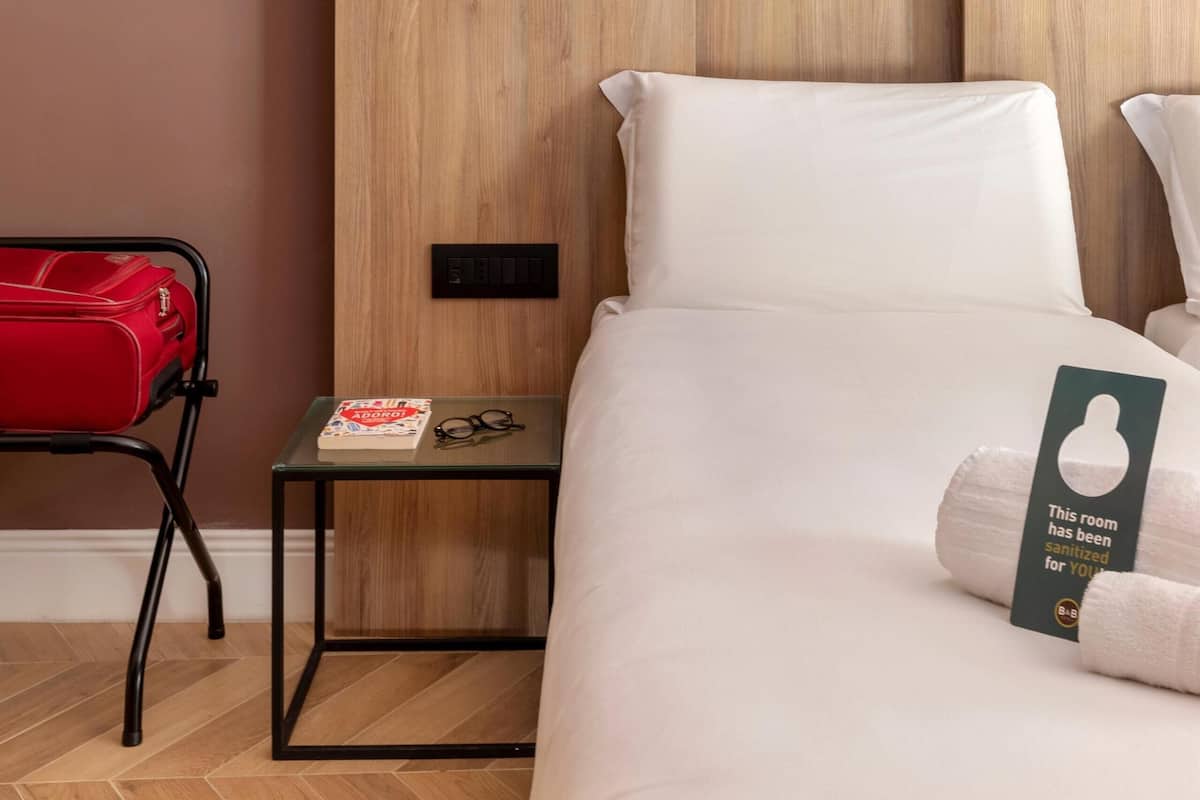 經濟雙人房, 非吸煙房 | 羽絨被、客房內保險箱、書桌、筆電工作空間