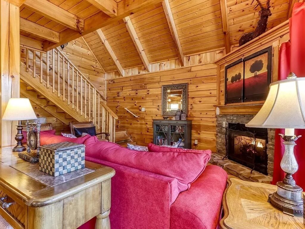 Smart TV, fireplace, DVD player, foosball