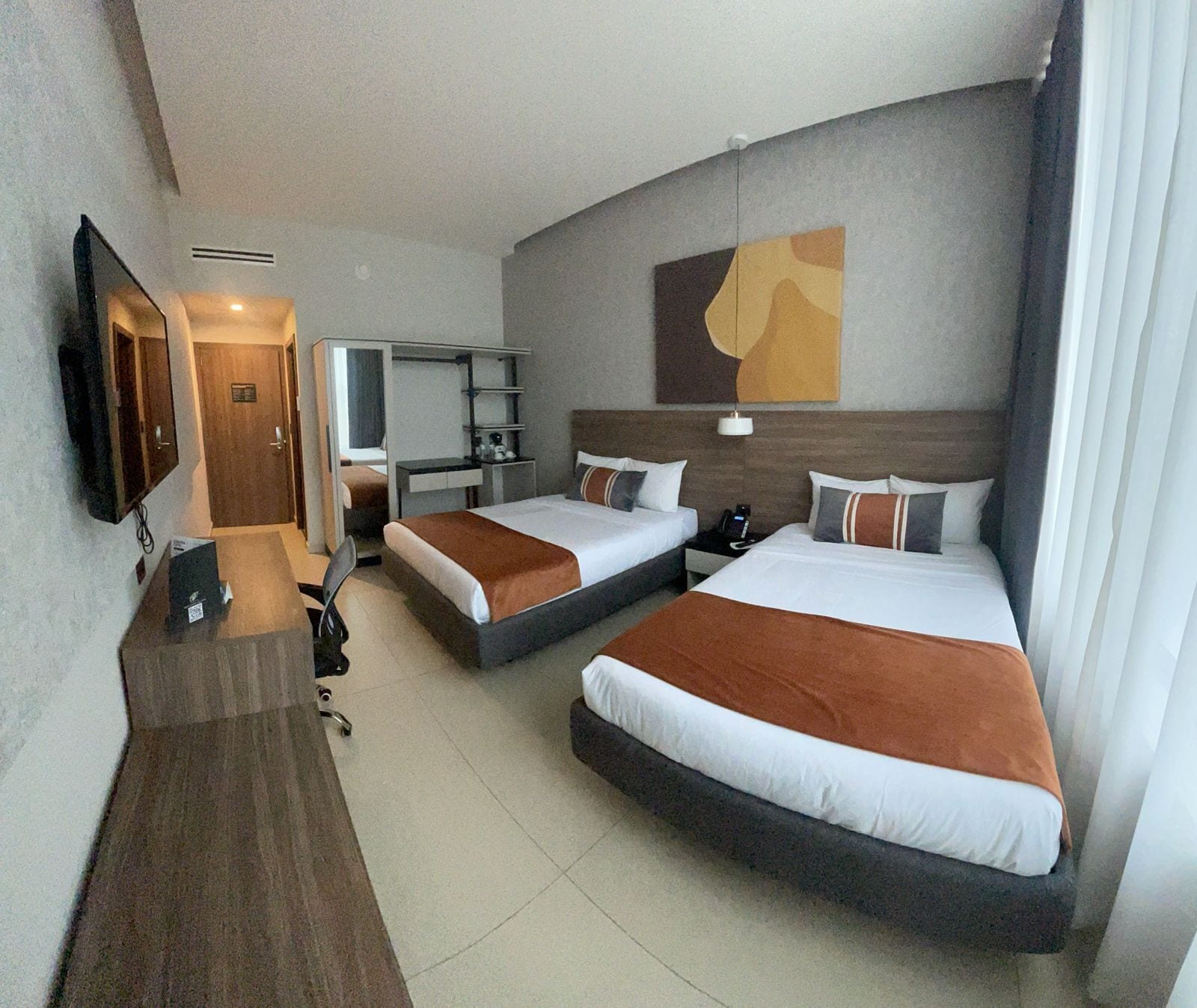 Habitación doble estándar | Escritorio, wifi gratis y ropa de cama 