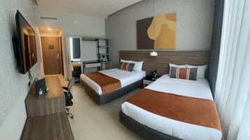 Habitación doble estándar | Escritorio, wifi gratis y ropa de cama