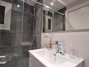 Shower, hair dryer