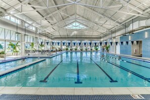 Indoor pool, a heated pool