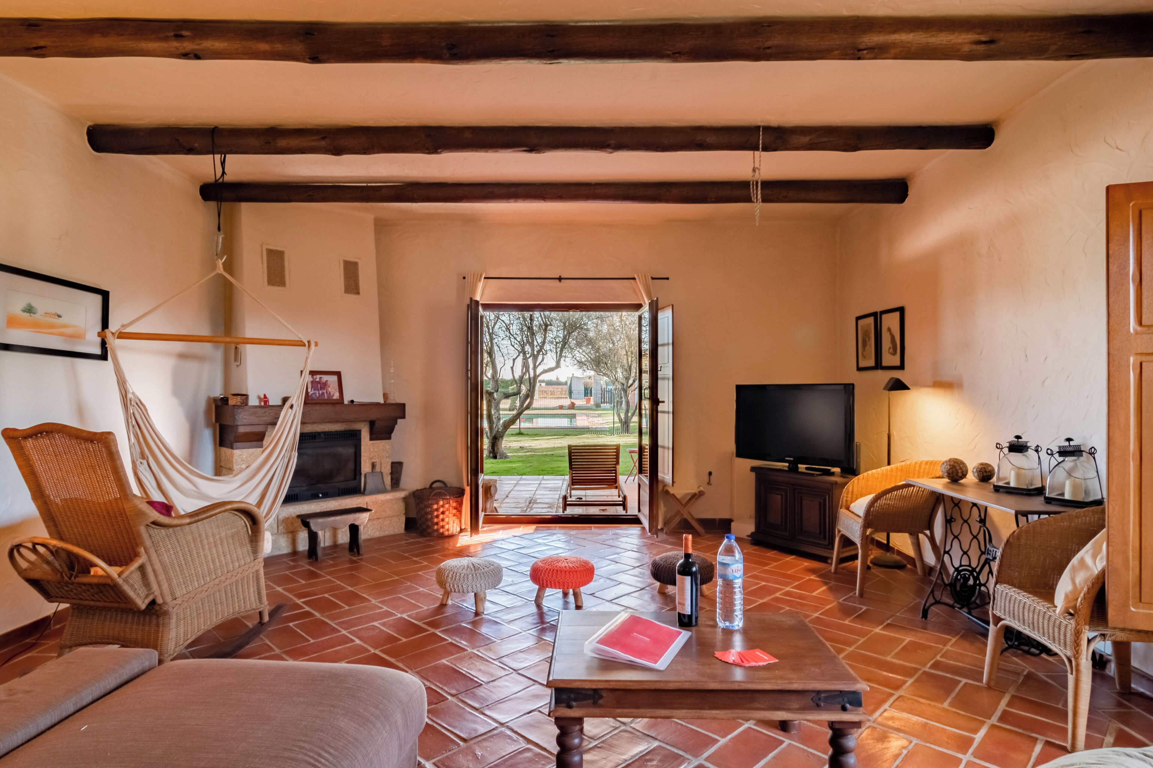 TV, fireplace, DVD player