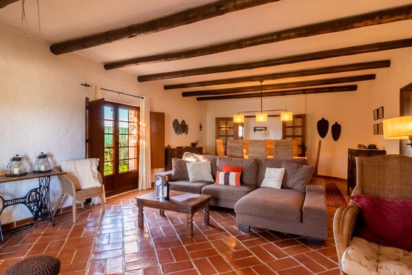 TV, fireplace, DVD player