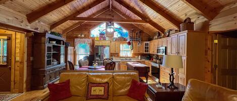 Smart TV, chimenea y libros