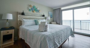 2 bedrooms, memory-foam beds, iron/ironing board, free WiFi - Guest Favorite ~ Newly Renovated ~ 18th Floor Direct Ocean + SkyWheel Views (Myrtle Beach)