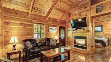 TV connectée, cheminée