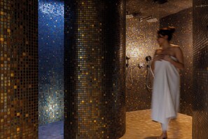 Sauna, hot tub, steam room, 1 treatment room, massages - Hôtel Château Saint-Gilles - Bayeux (Gueron)