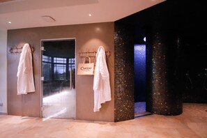 Sauna, hot tub, steam room, 1 treatment room, massages - Hôtel Château Saint-Gilles - Bayeux (Gueron)