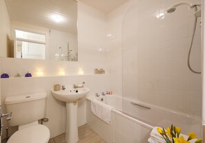 Hair dryer, towels