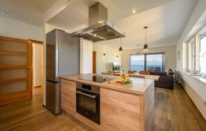 Fridge, oven, stovetop, dishwasher