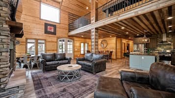 Smart-tv, een open haard, tafelvoetbal en streamingdiensten