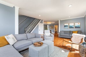 Smart TV, DVD player, foosball, table tennis