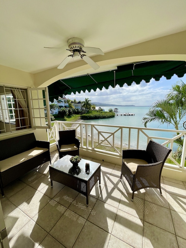 Terrace/patio - 1 Bedroom Ocean view Apartment, The Lagoons (montego bay)