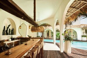 Villa, 4 Bedrooms, Smoking, Private Pool | In-room dining - Stunning 4BR Villa With Rice Field View in Umalas (Kerobokan)