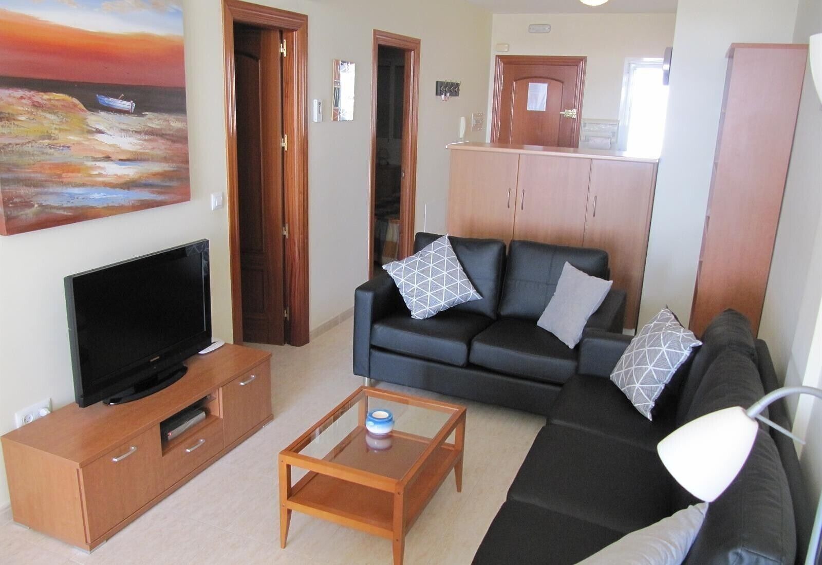 Fernseher, DVD-Player, Stereoanlage