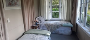 3 habitaciones, cuna de viaje, wifi gratis y ropa de cama
