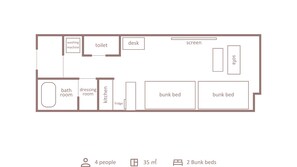 Quadruple Room | Floor plan